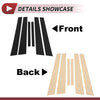 Nissan Maxima 6 Pcs Black Door Pillar Window Trim (2004-2008)