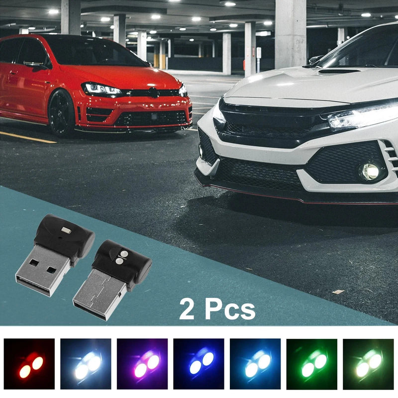 Car Interior - Touch Control, 7 Colors Mini USB LED Lights