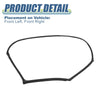 Jeep Wrangler 2 x Window Glass Seals (2007-2018)