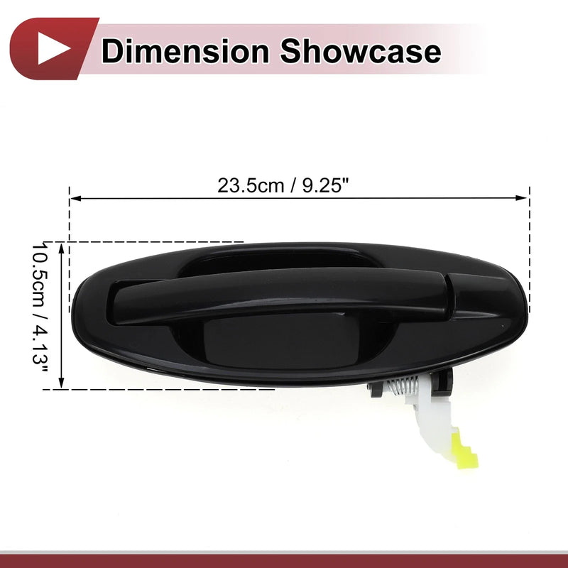 Hyundai Santa Fe Rear Right Black Exterior Door Handle (2013-2018)