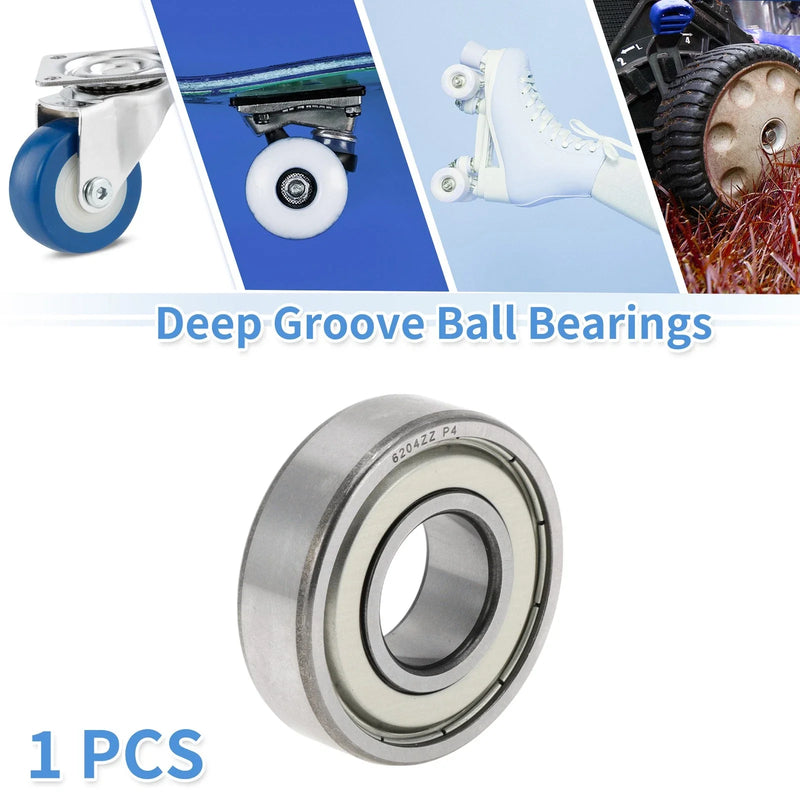 Scooter Skateboard Wheel Deep Groove Ball Bearings P4 20x47x14mm 1 Pc
