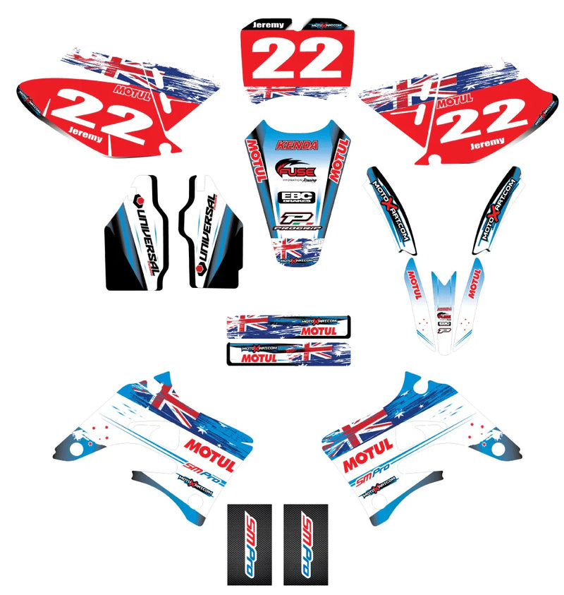 TM 125 250 300 400 Custom Graphic Kit - AUSSIE PRIDE (2004-2007)