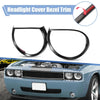 Dodge Challenger 4 x Front Black Headlight Covers (2015-2023)