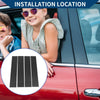 Ford F-150 (2004-2014) Black Carbon Fiber 4 Pcs Car Pillar Window Trim Covers
