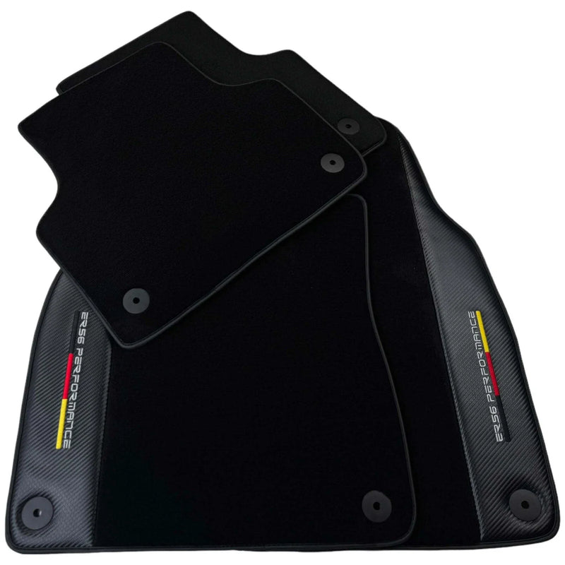 Audi A3 Convertible (2014-2020) with Carbon Design Black Floor Mats