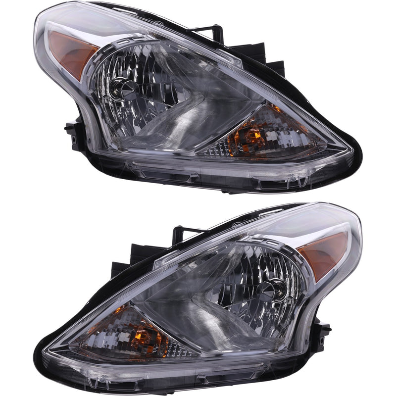 Headlight Set For 2015-2019 Nissan Versa Left and Right