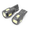 Car Black Shell LED Wedge Light Bulb T10 5630 6 SMD