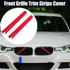 BMW 5 / 6 / 7 Series Pair ABS Front Grille Trim Strips Cover Decor Red