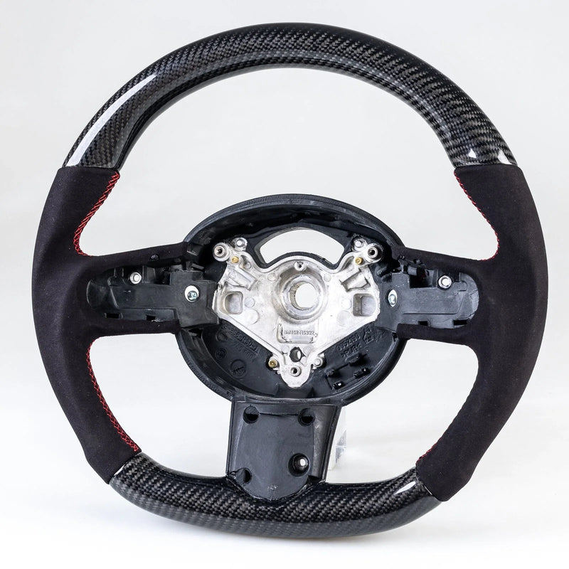 Mini R50 R52 R53 Carbon Flat Bottom 3 Spoke Suede Steering Wheel (2002-2008)