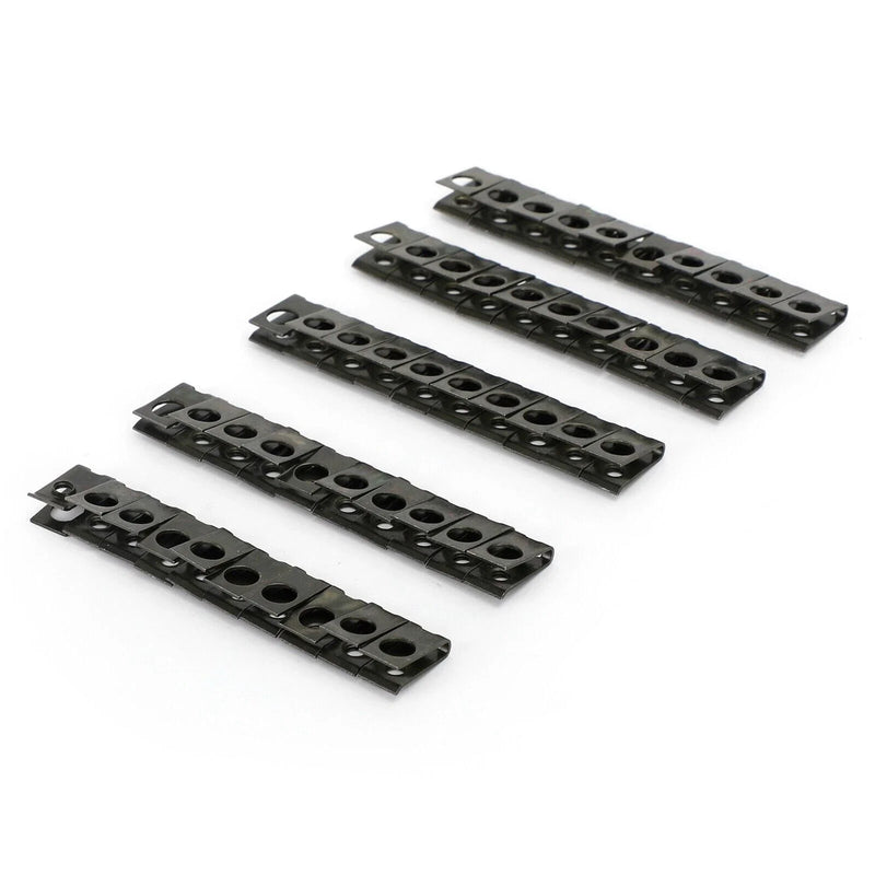 Sheet Metal Trim Clamps 50 x M5 Galvanized Snap Nuts (No Year Specified)