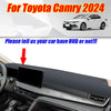 Toyota Camry Black Leather Dashboard Cover Pad Mat (2024–2024)
