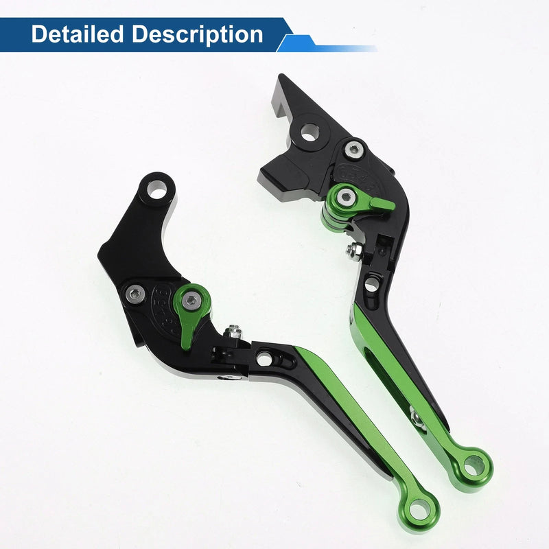 Suzuki GSXR150 (2017-2020) Black Green Adjustable Brake Clutch Levers