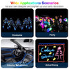 Party Halloween Christmas Decor Green EL Wire 2M Neon Glowing Light