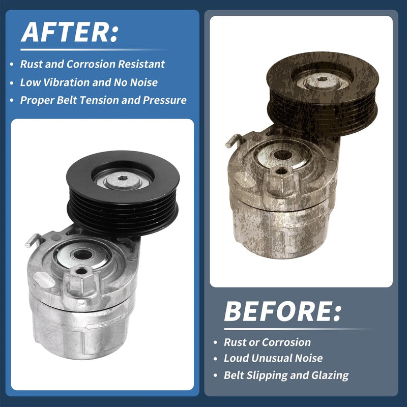 Hyundai Elantra 1.4L L4 (2017-2020) - Durable Metal 1 x Pc Belt Tensioner