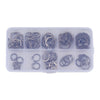 Universal 100pcs 304 SS External Circlip Ring Assortment 8-18mm