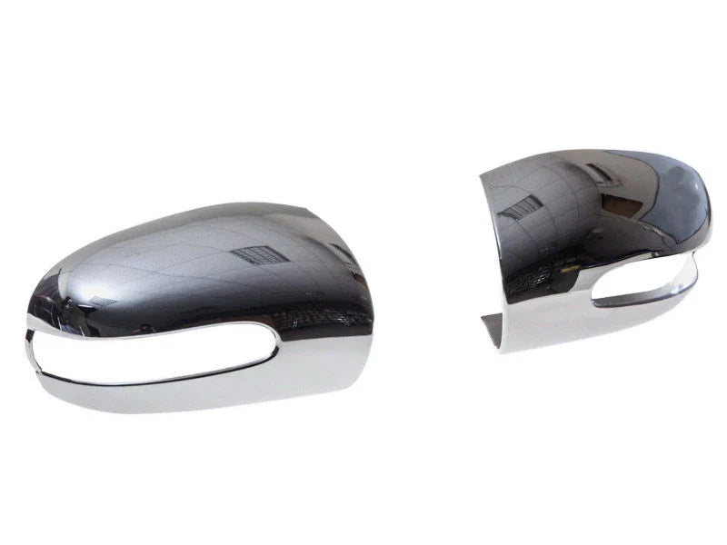 Mercedes Benz W203 W211 Chrome Mirror Covers (2000-2006)