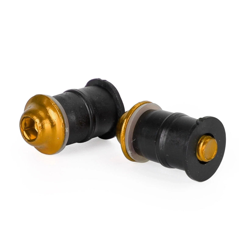 Motorcycle Scooter Quad 10 x Fairing Bolts Rubber Plugs Gold M5
