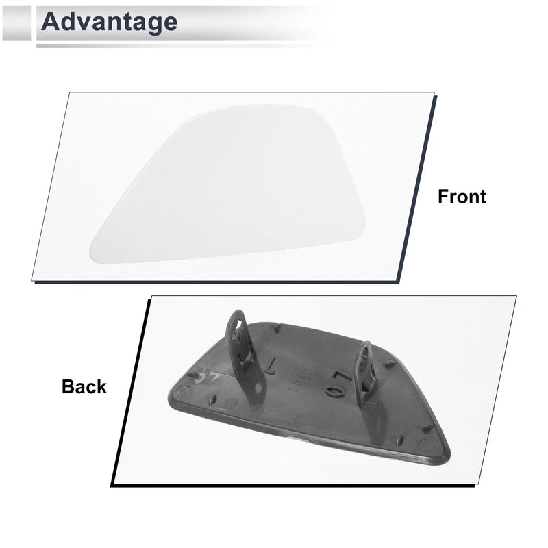 BMW 535i White Front Left Side Bumper Headlight Washer Nozzle Cover Cap