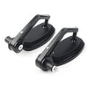 Motorcycle - Black 7/8" Aluminum Rear View Side Mirrors