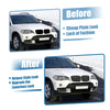 BMW X5 X6 (2008-2013) Black Silver Tone 1 Pair Hood Bumper Grille