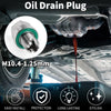 Car & Motorcycle M10.4-1.25mm Copper Oil Drain Plug W/ Gasket 1x
