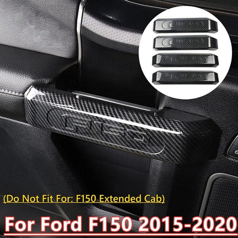 Ford F-150 4x Carbon Fiber Door Handle Cover Trim (2015–2020)