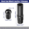 Honda, Chevy, Nissan Black 1 Set M12x1.25 Car Wheel Hub Lug Nuts