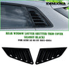 Audi A3 S3 (2021-2024) Gloss Black Rear Side Window Louver Covers