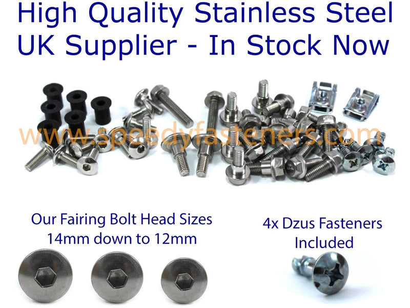 Honda CBR 600F Stainless Fairing Bolts & Dzus Studs