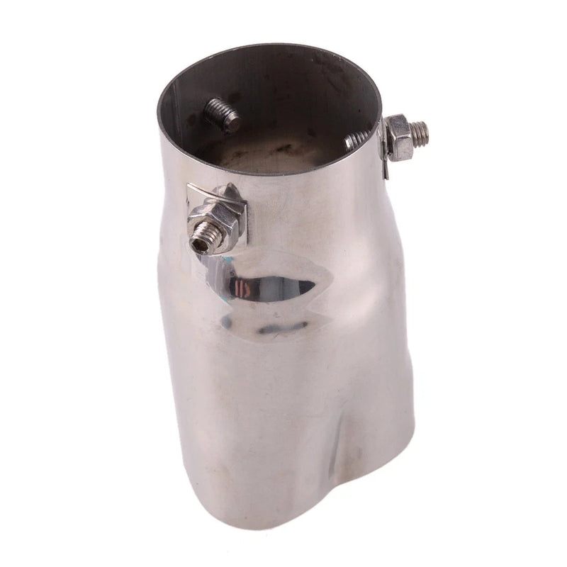 Universal Car Silver Tail Inlet Exhaust Muffler End Tip Pipe Cover