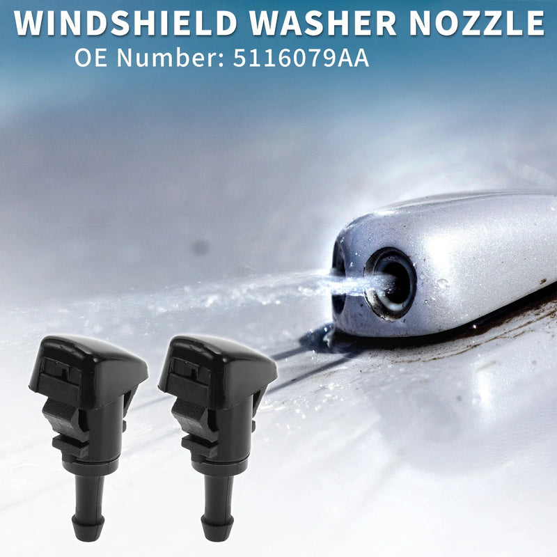 Chrysler Aspen Front Windshield Washer Nozzles Set (2007-2009)