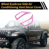 Jeep Wrangler JL JLU Gladiator JT Fender Side Air Outlet Vent Covers (2018-2023)