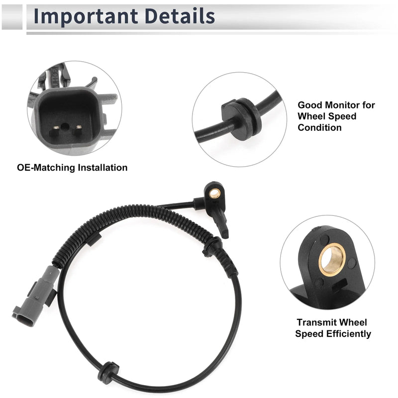Chevrolet Sonic ABS Wheel Speed Sensor Rear Left (2012-2020)