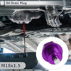 Car, Motorcycle, Boat M18x1.5 Engine Oil Drain Plug with Gasket Purple