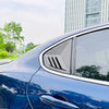 Alfa Romeo Giulia 2 x Carbon Look Rear Side Window Louvers (2015-2024)