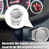 BMW Silver Tone Start Stop Button Cover Sticker