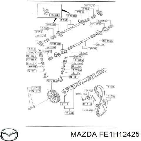Mazda 626 MX-6 B2200 B2600 Camshaft Pulley