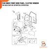 Isuzu NPR NKR NQR ELF Grey Front Door Trim Panel (1995-2005)