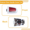 Chevrolet Malibu (2016 - 2018) Red ABS Exterior Door Handle Cover Trim