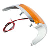 Harley Electra Glide FLHT Chrome Front Fender Tip Orange Light (2014-2022)