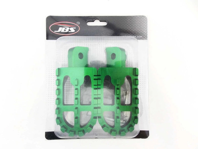 Honda XR70 (1997-2004) -  Green Footrests CNC Billet Alloy Foot Pegs