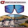 Motorcycle Riding Goggles Blue Pink with Blue and White Dots
