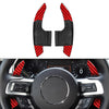 Ford Mustang (2015-2023) Red Steering Wheel Shifter Paddle Extensions
