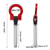 Lexus IS250 Red Aluminum Alloy Round Front Rear Bumper Tow Hook Screw