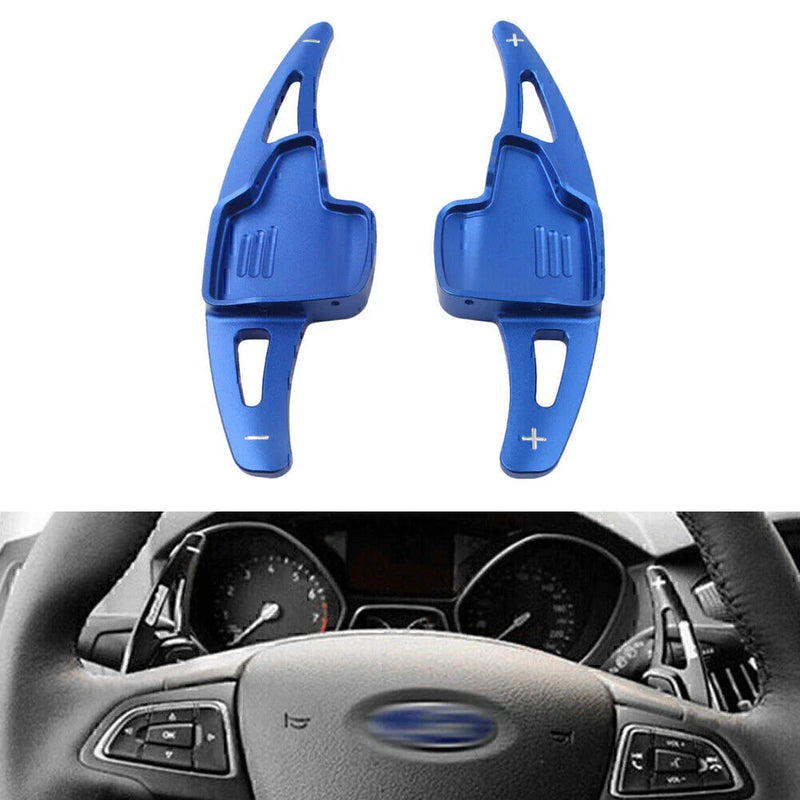 Ford Focus, Escape Blue Steering Wheel Shift Paddle Shifter Extension (2012-2018)