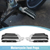 All Models Pair 10mm Aluminum Aolly Rubber Rearsets Footrest Footpeg Black