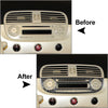 Fiat 500 Carbon Fiber Radio CD Player Control Cover (2012-2015)