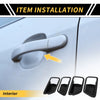 Toyota Tundra Carbon Fiber Interior Door Handle Bowl Covers (2022-2024)