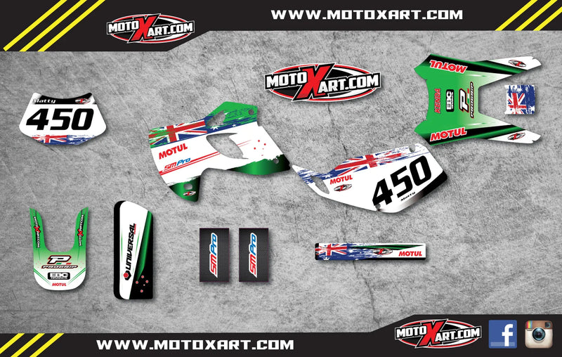 Kawasaki KLX 300 Aussie Pride Stickers Decals Graphics (1993-1996)