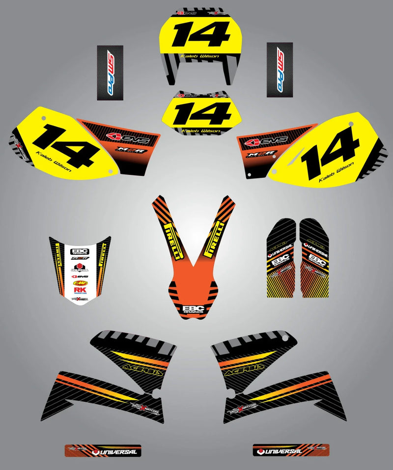 KTM LC4 Custom Graphics Full Sticker Kit (1998-2007)